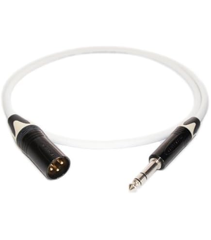 Amazon.co.jp: MOGAMI【2534 白】XLRキャノン(オス)-TRSフォン 2m